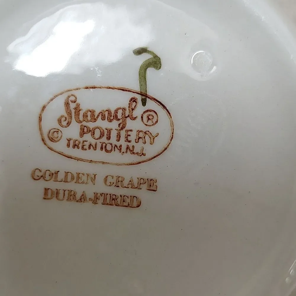 Stangl Pottery Creamer Golden Grape Pattern Vintage